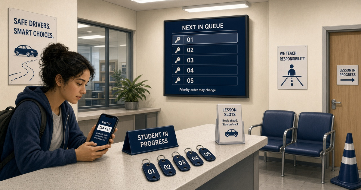Featured illustration for Android SMS Gateway Scenario 1536: Appointment businesses OTP priority queue in practice