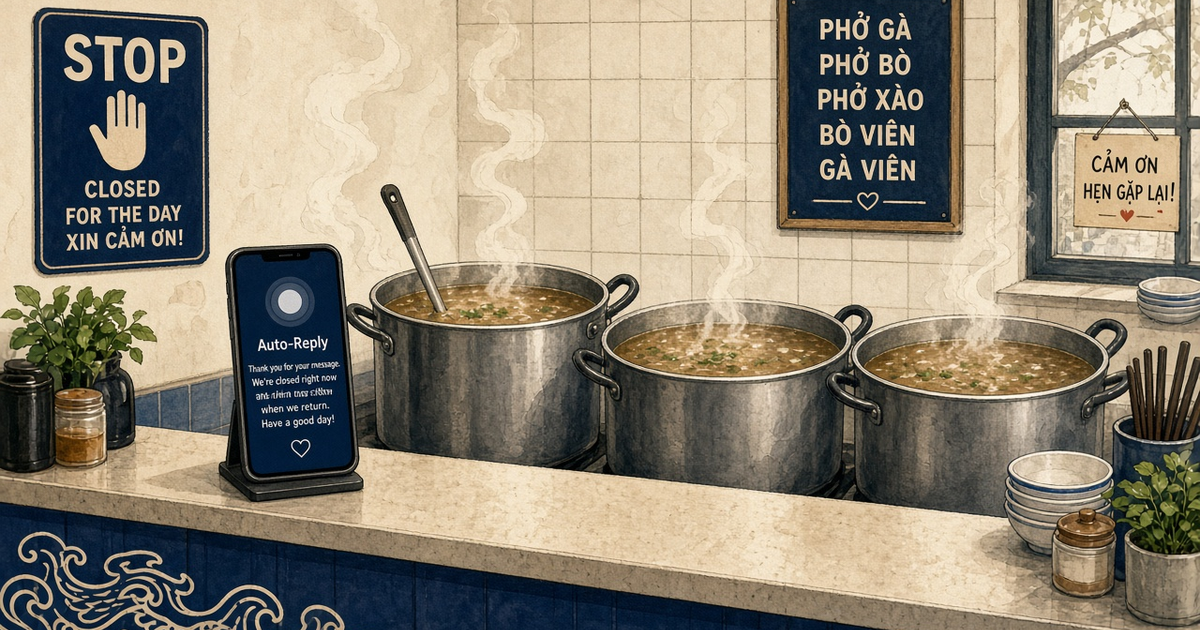 Featured illustration for Android SMS Gateway Scenario 1627: Restaurants auto-reply and STOP in practice