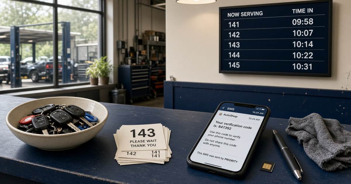 Featured illustration for Android SMS Gateway Scenario 1656: Appointment businesses OTP priority queue in practice