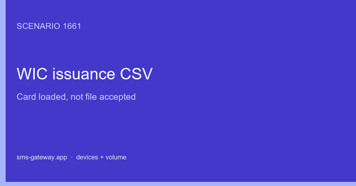 Featured illustration for Android SMS Gateway Scenario 1661: Fintech bulk CSV import in practice