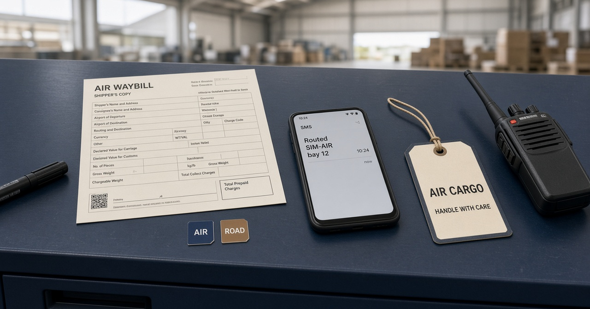Featured illustration for Android SMS Gateway Scenario 1695: Logistics dual SIM routing in practice