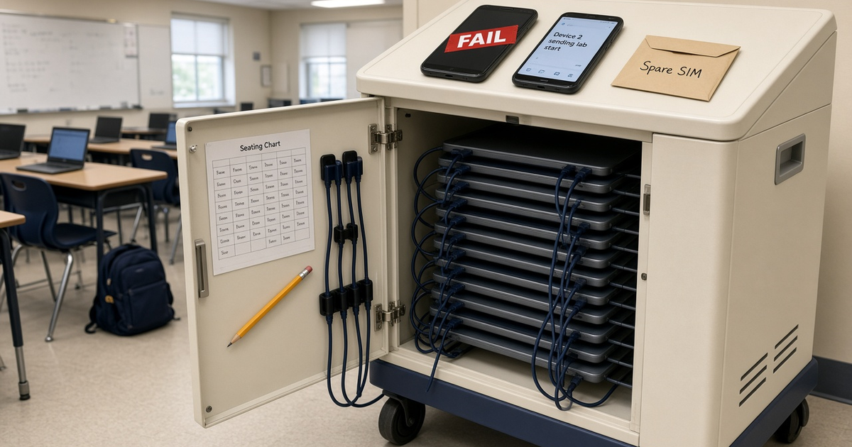 Featured illustration for Android SMS Gateway Scenario 1708: Edtech multi-device failover in practice