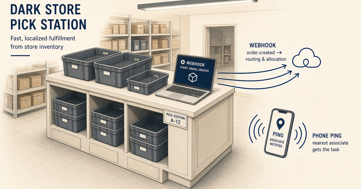 Featured illustration for Android SMS Gateway Scenario 1837: Ecommerce webhooks in practice