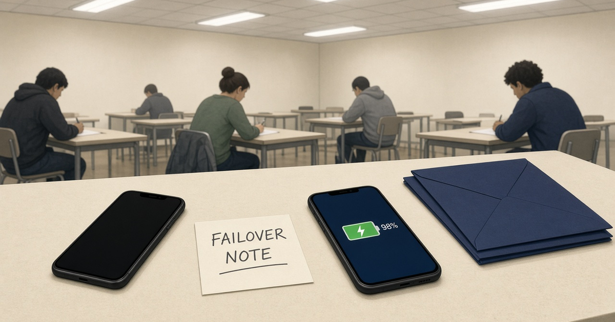Featured illustration for Android SMS Gateway Scenario 1852: Edtech multi-device failover in practice