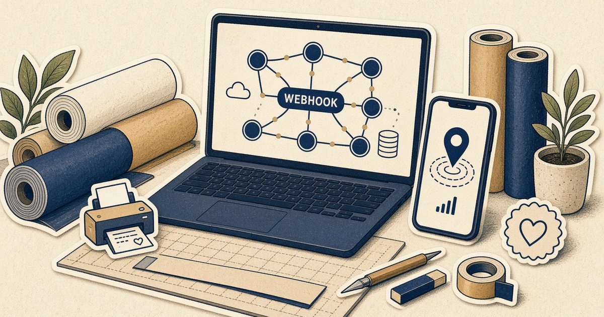 Featured illustration for Android SMS Gateway Scenario 1981: Ecommerce webhooks in practice