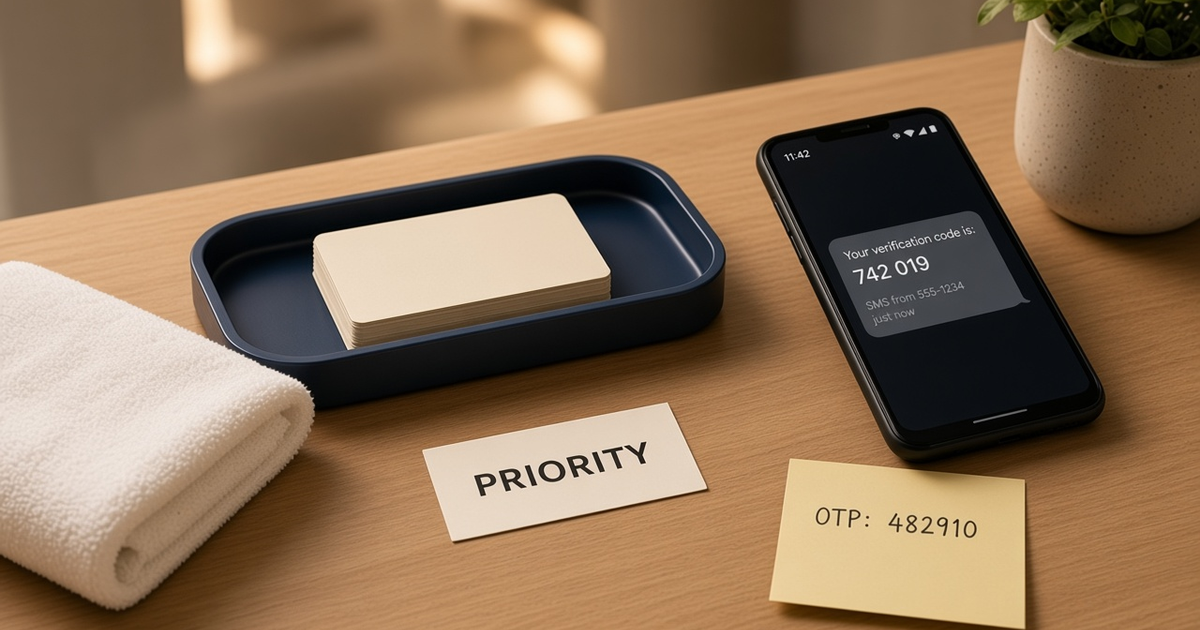 Featured illustration for Android SMS Gateway Scenario 900: Appointment businesses OTP priority queue in practice