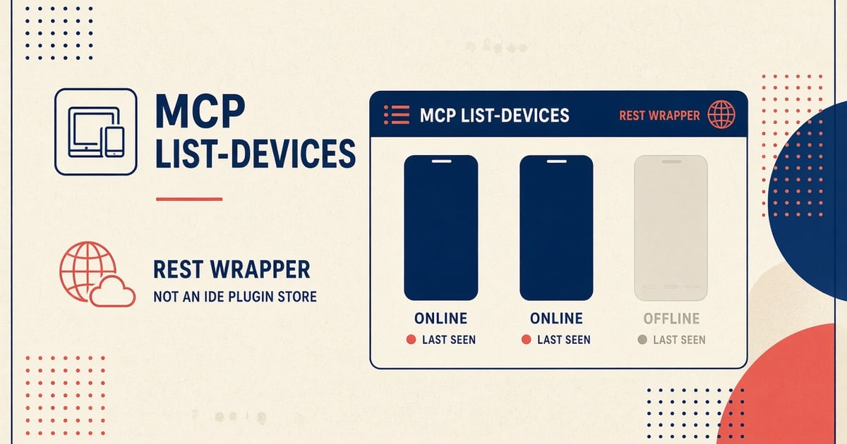 Featured illustration for MCP Server for Android SMS Gateway: List_devices MCP tool — concepts